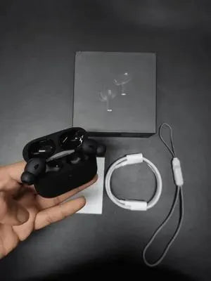 Black Wireless ANC Airpods with Fast Charge & Transparency Mode