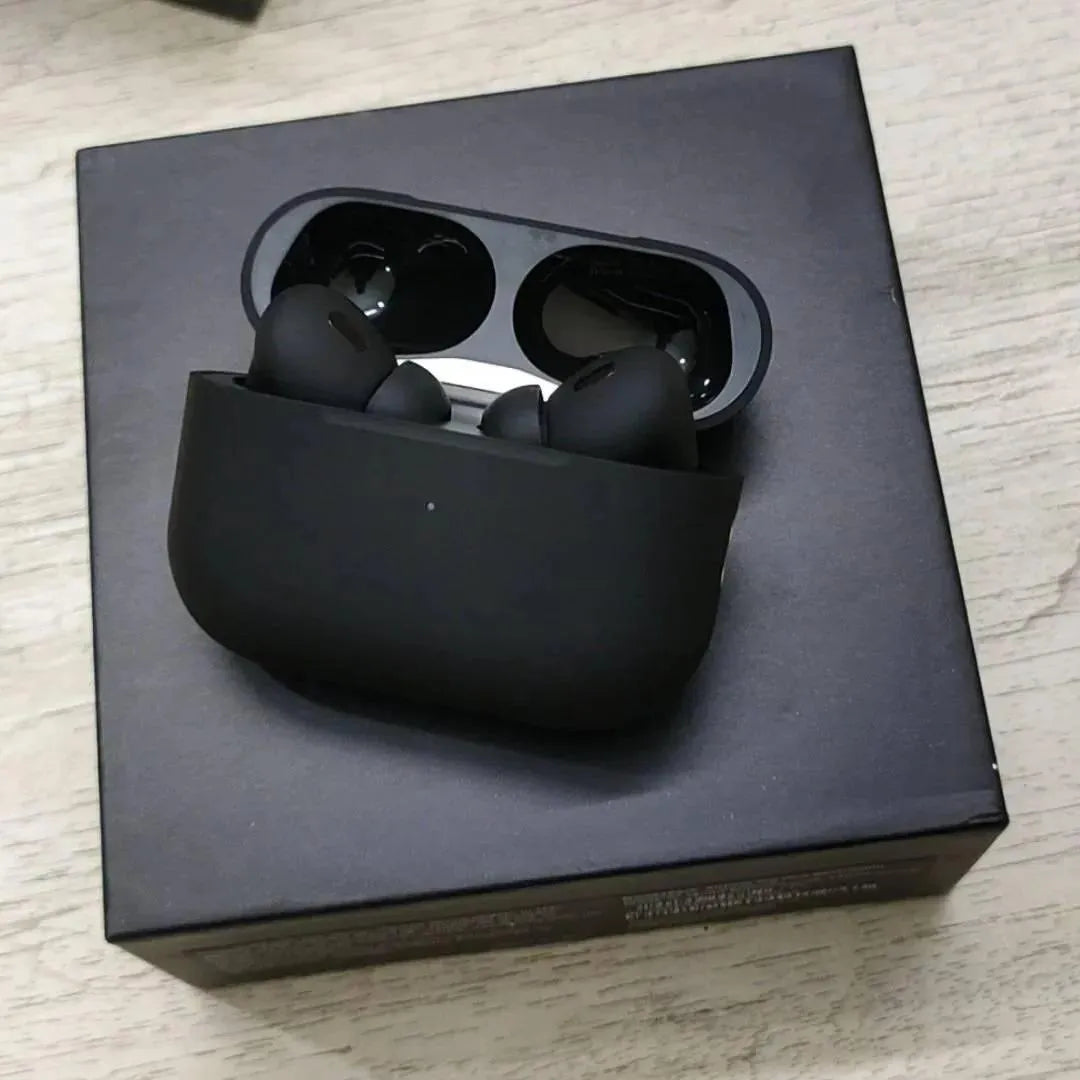 Black Wireless ANC Airpods with Fast Charge & Transparency Mode