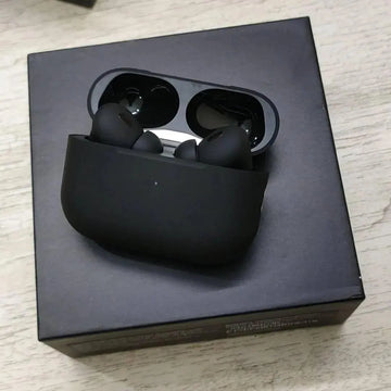 Black Wireless ANC Airpods with Fast Charge & Transparency Mode