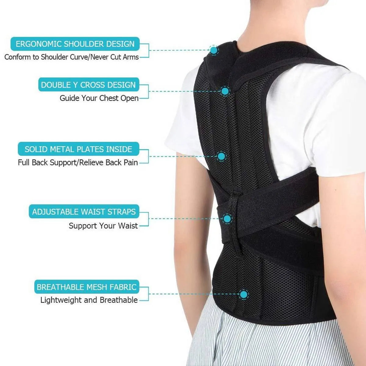 Doctor Plus Posture Corrector Belt Relieve Back & Shoulder Pain