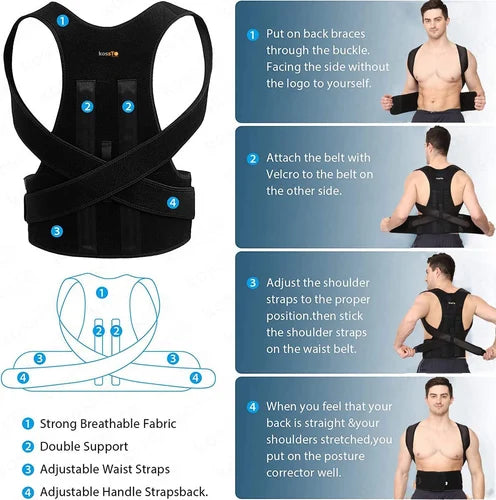 Doctor Plus Posture Corrector Belt Relieve Back & Shoulder Pain