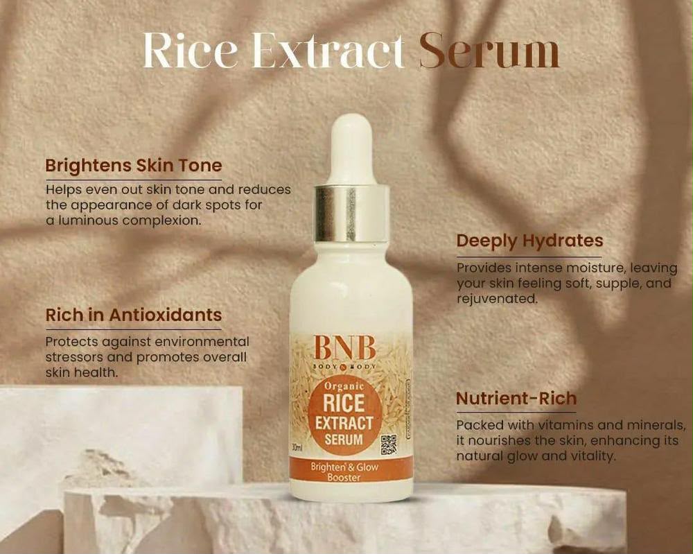 Hydrating Rice Serum for Brighter Even Tone Skin