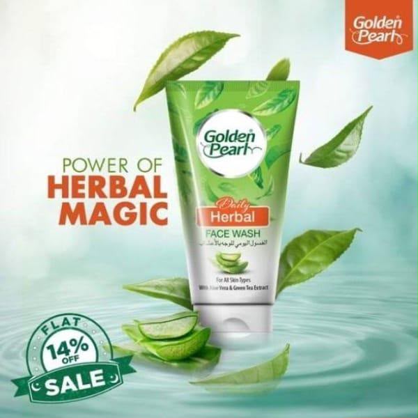 Golden Pearl Herbal Face Wash 75ml for all skin