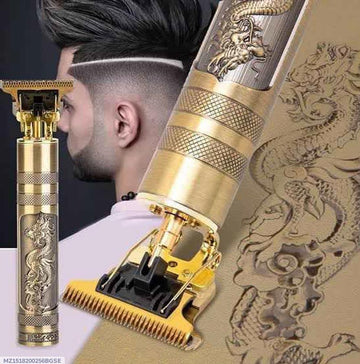 Men's Wet Dry Hair Trimmer with Dragon Design
