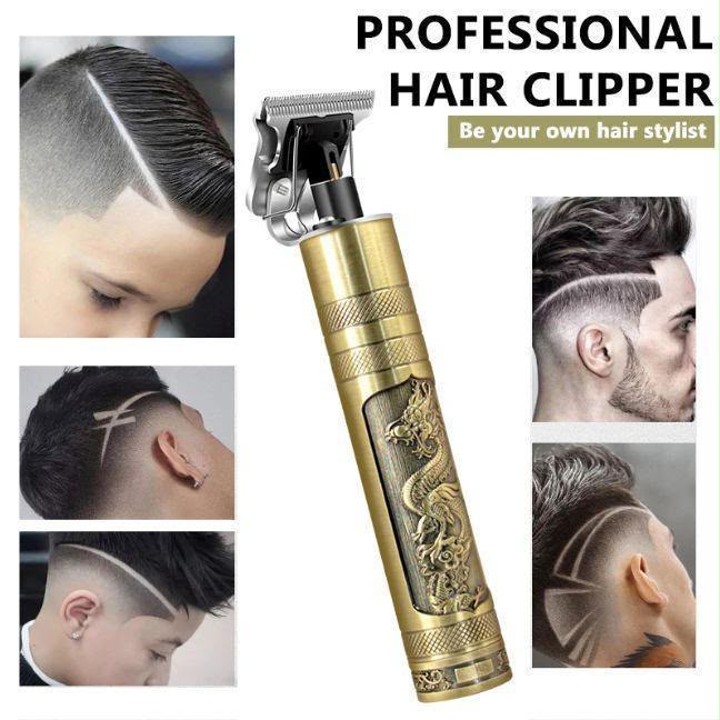 Men's Wet Dry Hair Trimmer with Dragon Design