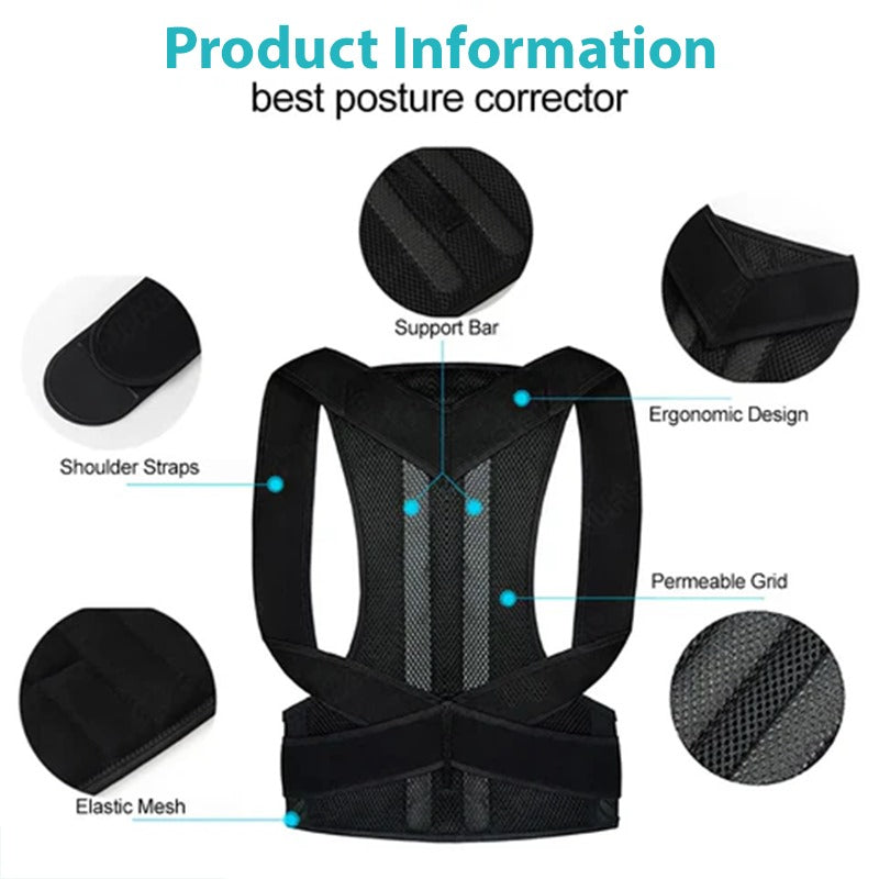 Doctor Plus Posture Corrector Belt Relieve Back & Shoulder Pain