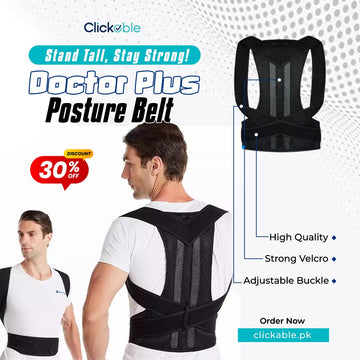Doctor Plus Posture Corrector Belt Relieve Back & Shoulder Pain